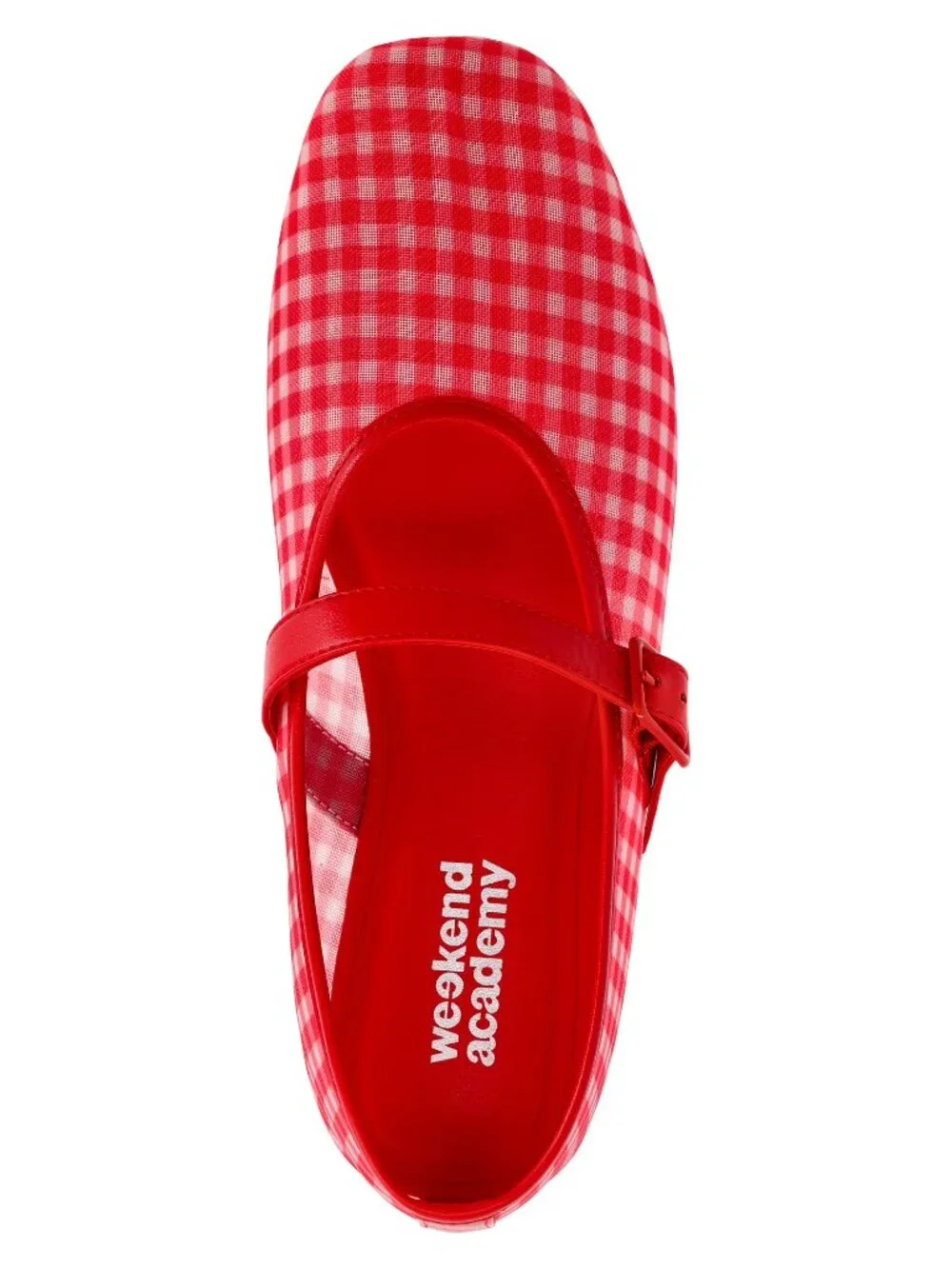 NEW Weekend Academy Girls Mesh Ballet Flats Red